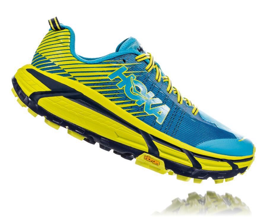 Hoka One One Trainers Mens Blue/Green - EVO Mafate 2 - 05718JHNX